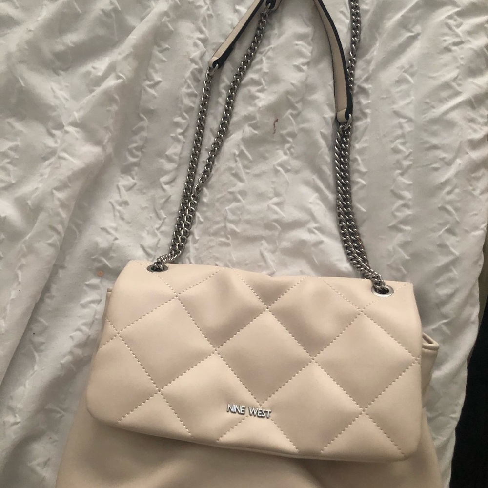 Cream Nine West Hand Bag